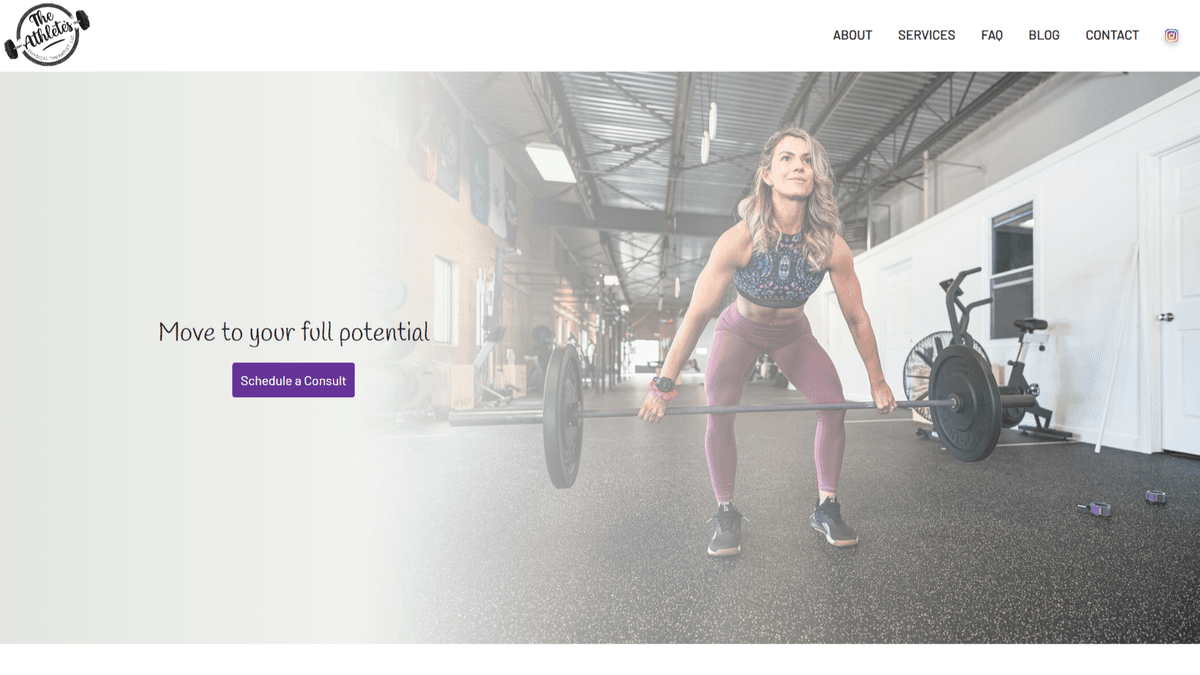 The Athlete's PT website